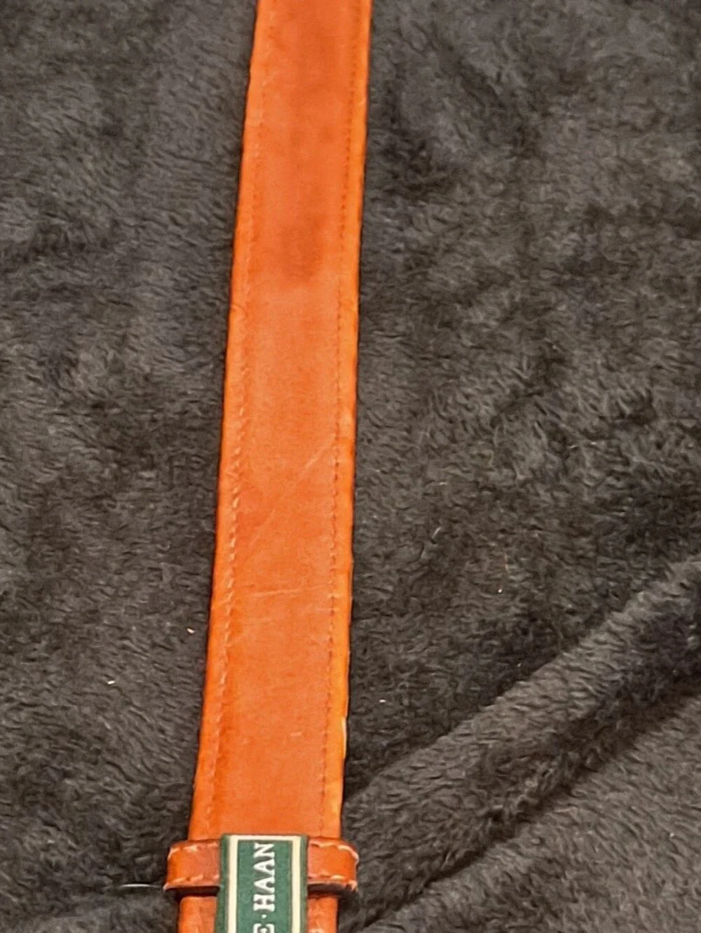 Cole Haaan Woven Leather Men's Bag Strap in Cognac Brown 85/34